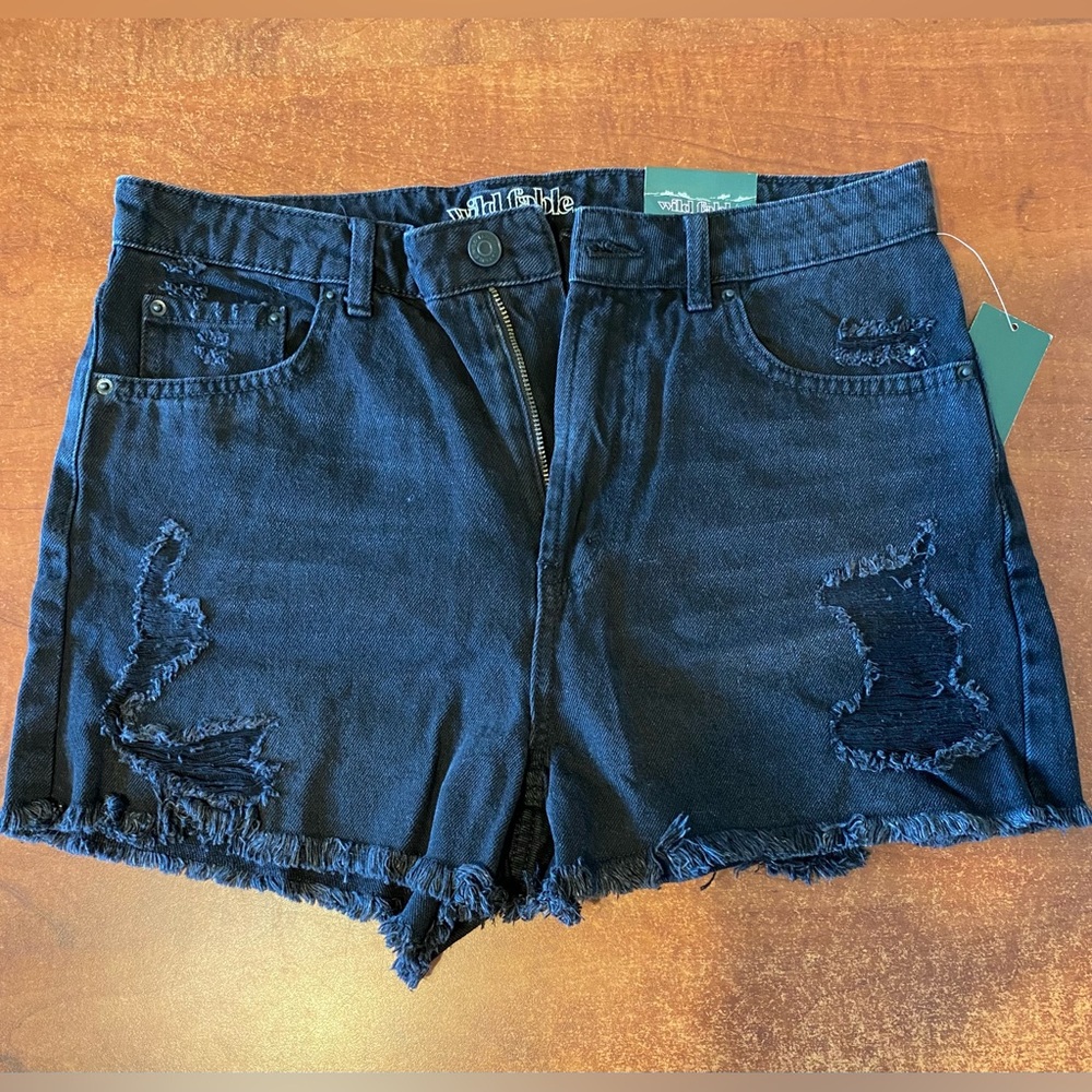 Women’s Size 8 High Rise Wild Fable Black Shorts New With Tags